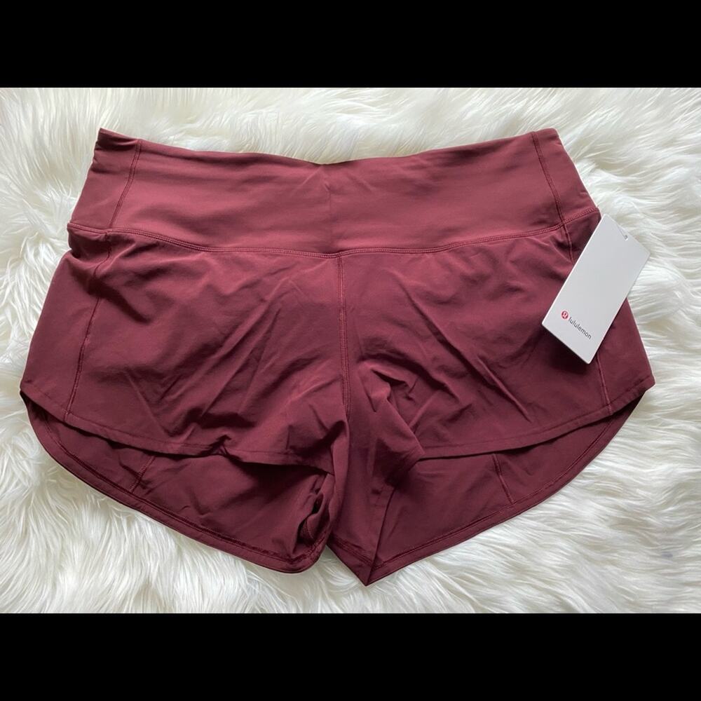 NWT Lululemon Speed Up HR Short 2.5" RDMR Sz 14